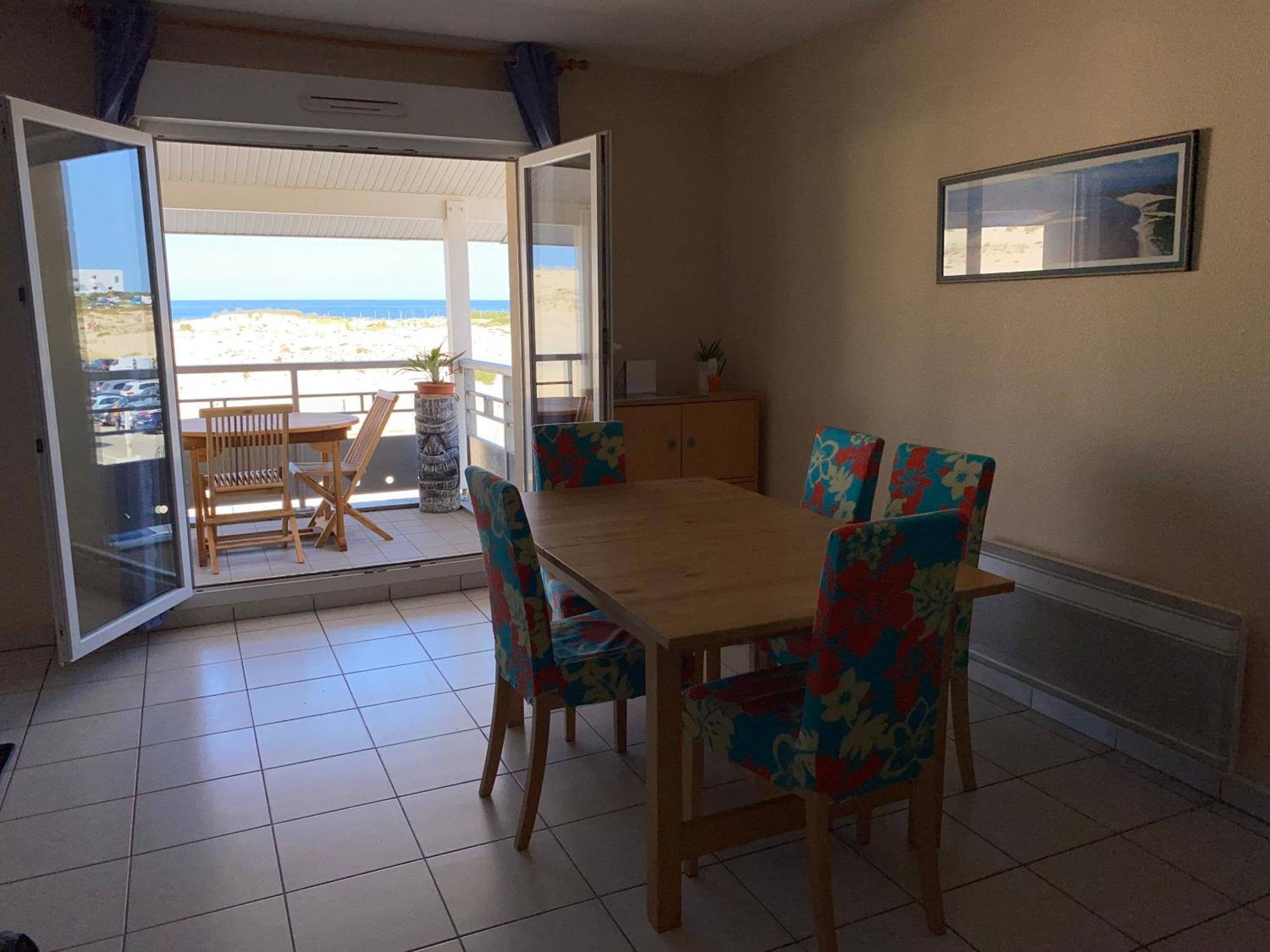 Ferienwohnung Oceanis Face Ocean Biscarrosse-Plage Exterior foto